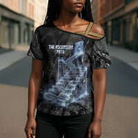 Nut Cross Shoulder Shirt Egyptian Keeper of Souls Celestial Stairway Ascension Path Cosmic Goddess of the Night Sky