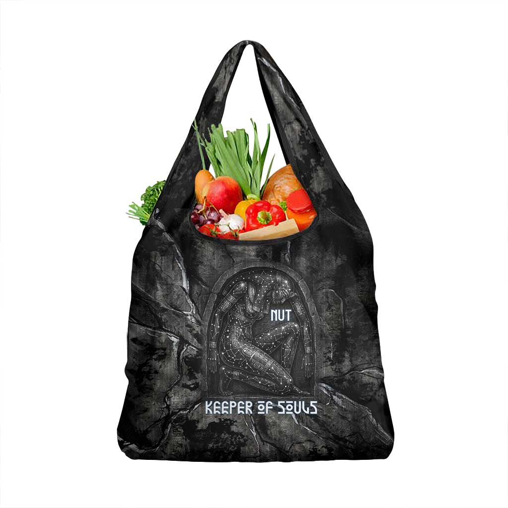 Nut Grocery Bag Egyptian Keeper of Souls Celestial Stairway Ascension Path Cosmic Goddess of the Night Sky
