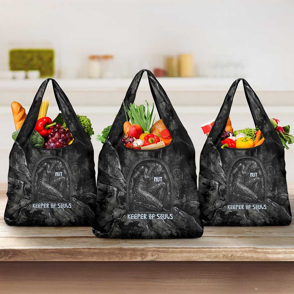 Nut Grocery Bag Egyptian Keeper of Souls Celestial Stairway Ascension Path Cosmic Goddess of the Night Sky