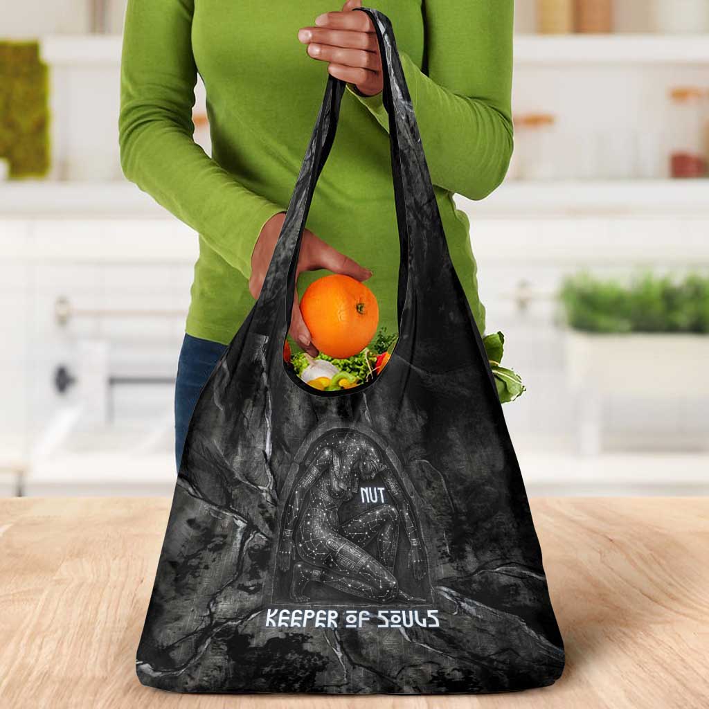 Nut Grocery Bag Egyptian Keeper of Souls Celestial Stairway Ascension Path Cosmic Goddess of the Night Sky