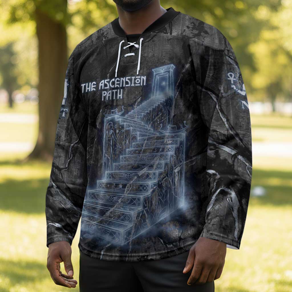 Nut Hockey Jersey Egyptian Keeper of Souls Celestial Stairway Ascension Path Cosmic Goddess of the Night Sky