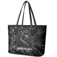 Nut Leather Tote Bag Egyptian Keeper of Souls Celestial Stairway Ascension Path Cosmic Goddess of the Night Sky