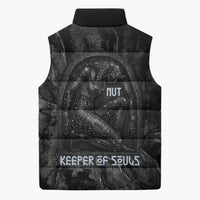 Nut Sleeveless Puffer Jacket Egyptian Keeper of Souls Celestial Stairway Ascension Path Cosmic Goddess of the Night Sky