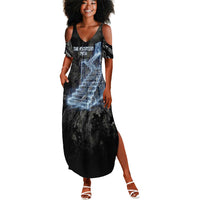 Nut Summer Maxi Dress Egyptian Keeper of Souls Celestial Stairway Ascension Path Cosmic Goddess of the Night Sky