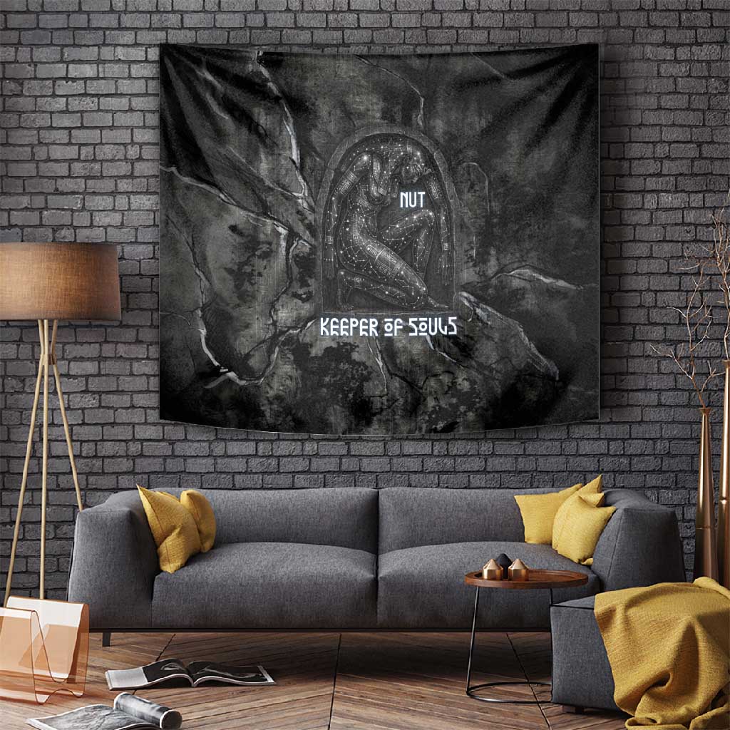 Nut Tapestry Egyptian Keeper of Souls Celestial Stairway Ascension Path Cosmic Goddess of the Night Sky