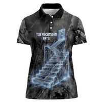 Nut Women Polo Shirt Egyptian Keeper of Souls Celestial Stairway Ascension Path Cosmic Goddess of the Night Sky