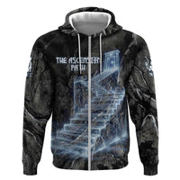 Nut Zip Hoodie Egyptian Keeper of Souls Celestial Stairway Ascension Path Cosmic Goddess of the Night Sky