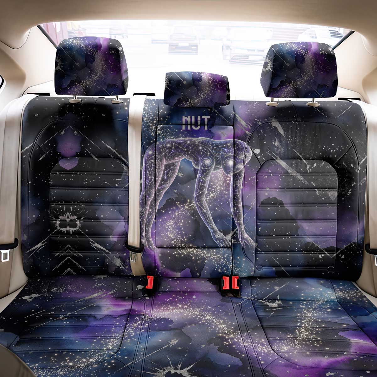 Nut Egyptian Back Car Seat Cover She Who Bore the Gods Galactic Vessel Cosmic Goddess Star Map