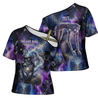 Nut Egyptian Cross Shoulder Shirt She Who Bore the Gods Galactic Vessel Cosmic Goddess Star Map