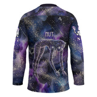Nut Egyptian Hockey Jersey She Who Bore the Gods Galactic Vessel Cosmic Goddess Star Map