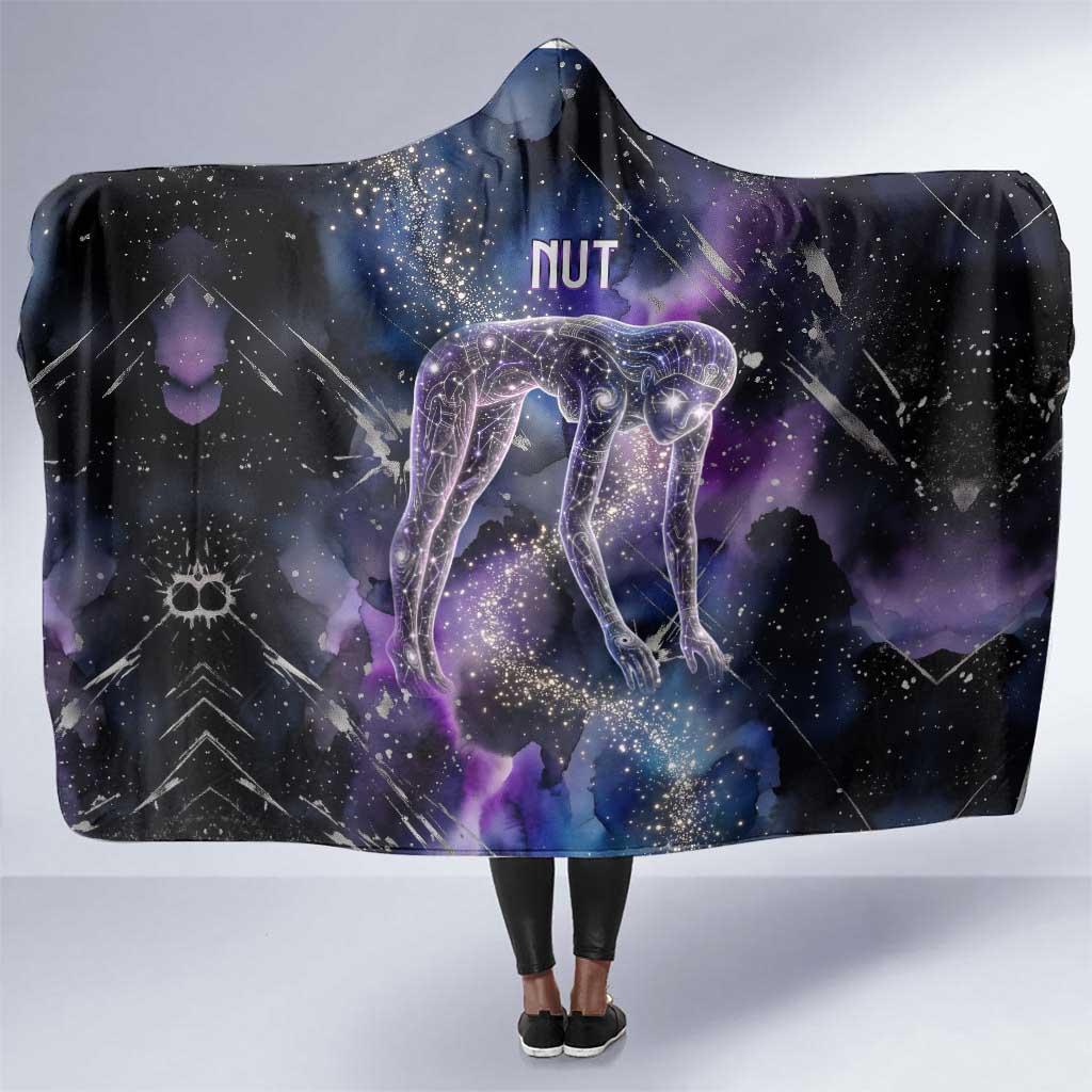 Nut Egyptian Hooded Blanket She Who Bore the Gods Galactic Vessel Cosmic Goddess Star Map
