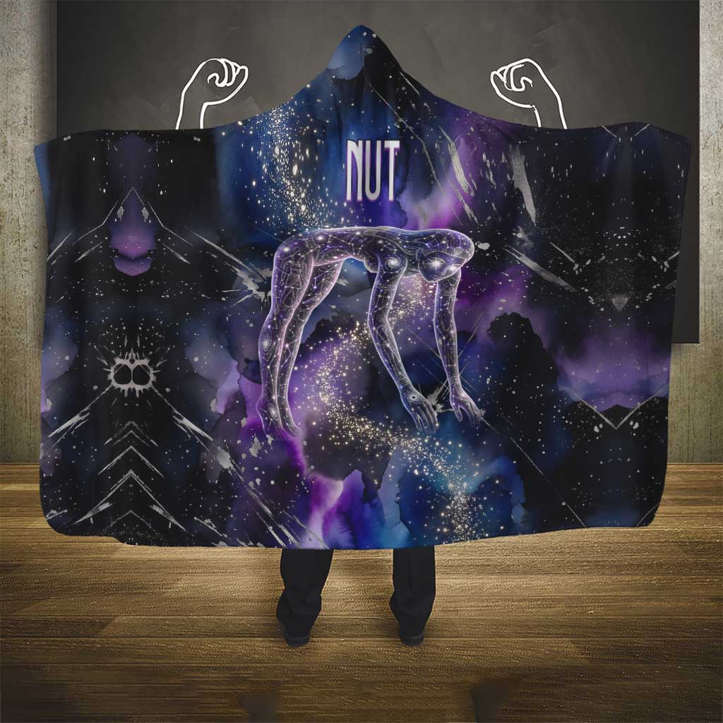 Nut Egyptian Hooded Blanket She Who Bore the Gods Galactic Vessel Cosmic Goddess Star Map