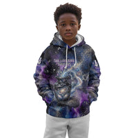 Nut Egyptian Kid Hoodie She Who Bore the Gods Galactic Vessel Cosmic Goddess Star Map