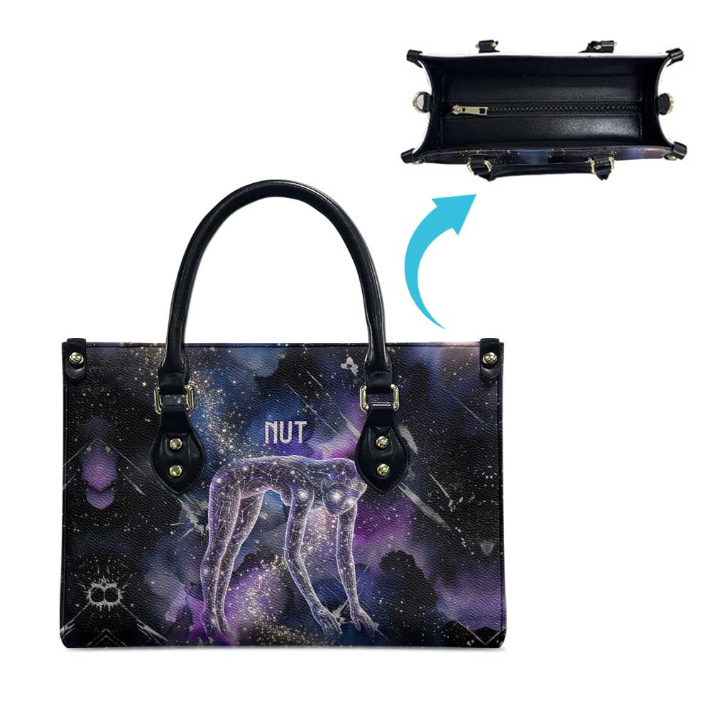 Nut Egyptian Leather Bag She Who Bore the Gods Galactic Vessel Cosmic Goddess Star Map