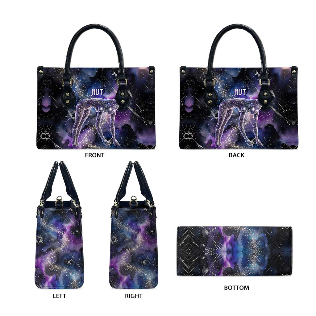 Nut Egyptian Leather Bag She Who Bore the Gods Galactic Vessel Cosmic Goddess Star Map