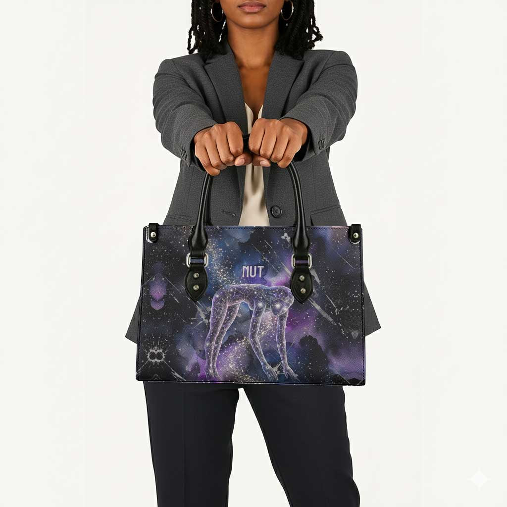 Nut Egyptian Leather Bag She Who Bore the Gods Galactic Vessel Cosmic Goddess Star Map