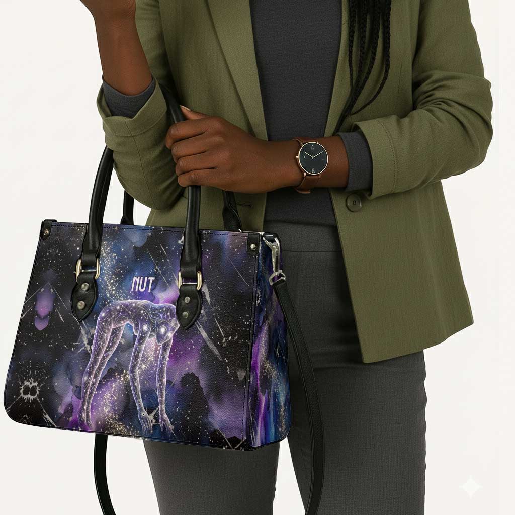 Nut Egyptian Leather Bag She Who Bore the Gods Galactic Vessel Cosmic Goddess Star Map