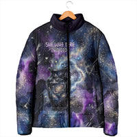 Nut Egyptian Padded Jacket She Who Bore the Gods Galactic Vessel Cosmic Goddess Star Map
