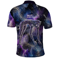 Nut Egyptian Polo Shirt She Who Bore the Gods Galactic Vessel Cosmic Goddess Star Map