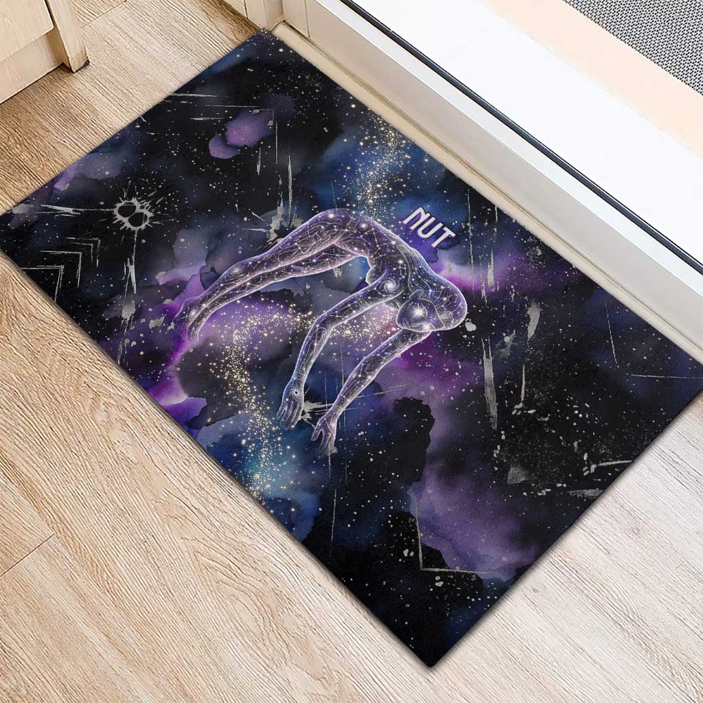 Nut Egyptian Rubber Doormat She Who Bore the Gods Galactic Vessel Cosmic Goddess Star Map
