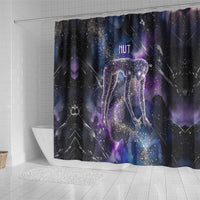 Nut Egyptian Shower Curtain She Who Bore the Gods Galactic Vessel Cosmic Goddess Star Map