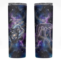 Nut Egyptian Skinny Tumbler She Who Bore the Gods Galactic Vessel Cosmic Goddess Star Map