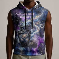 Nut Egyptian Sleeveless Hoodie She Who Bore the Gods Galactic Vessel Cosmic Goddess Star Map