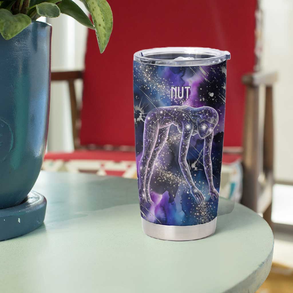 Nut Egyptian Tumbler Cup She Who Bore the Gods Galactic Vessel Cosmic Goddess Star Map