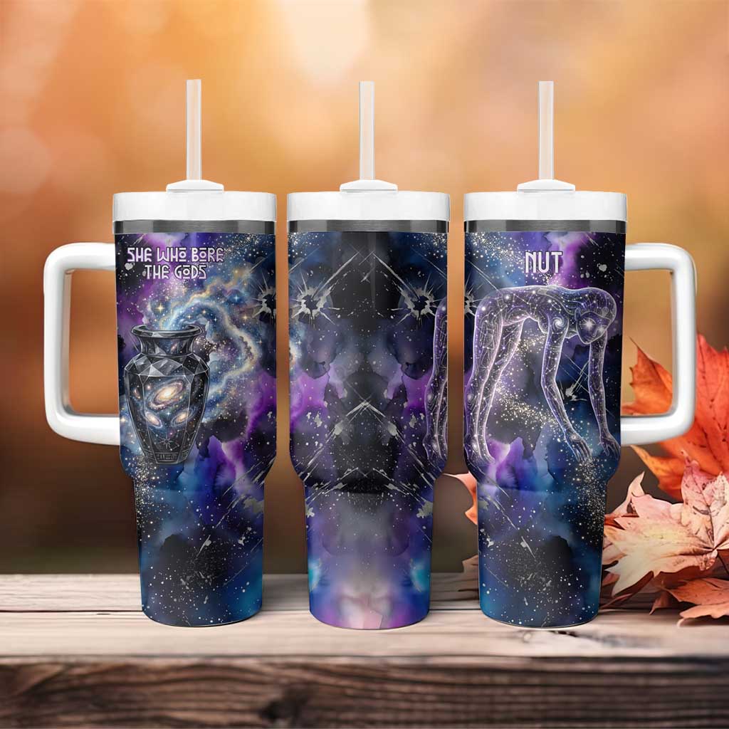 Nut Egyptian Tumbler With Handle She Who Bore the Gods Galactic Vessel Cosmic Goddess Star Map
