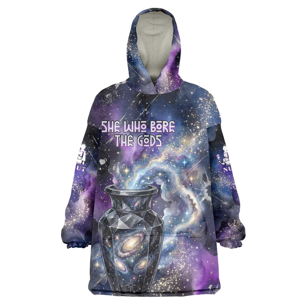 Nut Egyptian Wearable Blanket Hoodie She Who Bore the Gods Galactic Vessel Cosmic Goddess Star Map