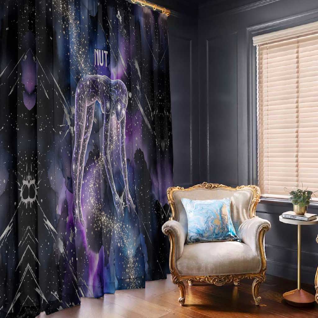 Nut Egyptian Window Curtain She Who Bore the Gods Galactic Vessel Cosmic Goddess Star Map
