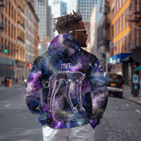 Nut Egyptian Zip Hoodie She Who Bore the Gods Galactic Vessel Cosmic Goddess Star Map