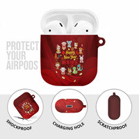 Chinese Zodiac Happy New Year AirPods Case Festive Cartoon Illustration Style