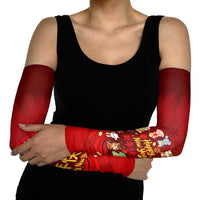 Chinese Zodiac Happy New Year Arm Sleeves Festive Cartoon Illustration Style