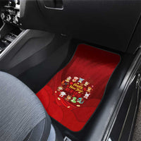 Chinese Zodiac Happy New Year Car Mats Festive Cartoon Illustration Style