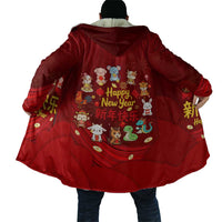 Chinese Zodiac Happy New Year Cloak Festive Cartoon Illustration Style