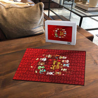 Chinese Zodiac Happy New Year Puzzle Festive Cartoon Illustration Style