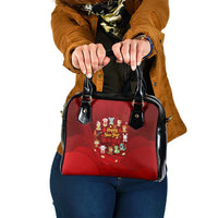 Chinese Zodiac Happy New Year Shoulder Handbag Festive Cartoon Illustration Style