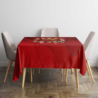 Chinese Zodiac Happy New Year Tablecloth Festive Cartoon Illustration Style