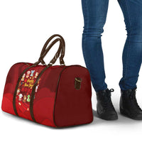 Chinese Zodiac Happy New Year Travel Bag Festive Cartoon Illustration Style