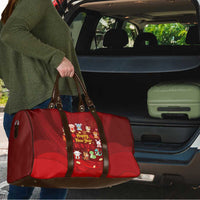 Chinese Zodiac Happy New Year Travel Bag Festive Cartoon Illustration Style