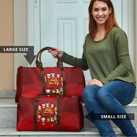 Chinese Zodiac Happy New Year Travel Bag Festive Cartoon Illustration Style