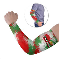 Free Iran Arm Sleeves Lion and Sun Emblem Grunge Paint Splash Style