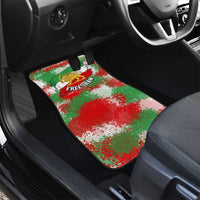 Free Iran Car Mats Lion and Sun Emblem Grunge Paint Splash Style