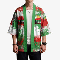 Free Iran Kimono Lion and Sun Emblem Grunge Paint Splash Style