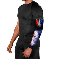 USA 250th Anniversary Celebration Arm Sleeves Patriotic Smoke Burst Art Style