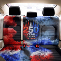 USA 250th Anniversary Celebration Back Car Seat Cover Patriotic Smoke Burst Art Style