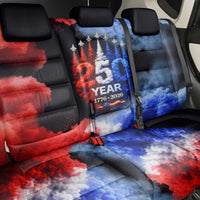 USA 250th Anniversary Celebration Back Car Seat Cover Patriotic Smoke Burst Art Style