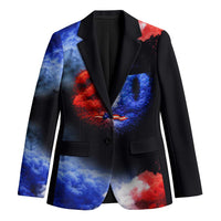 USA 250th Anniversary Celebration Blazer Patriotic Smoke Burst Art Style