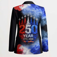 USA 250th Anniversary Celebration Blazer Patriotic Smoke Burst Art Style
